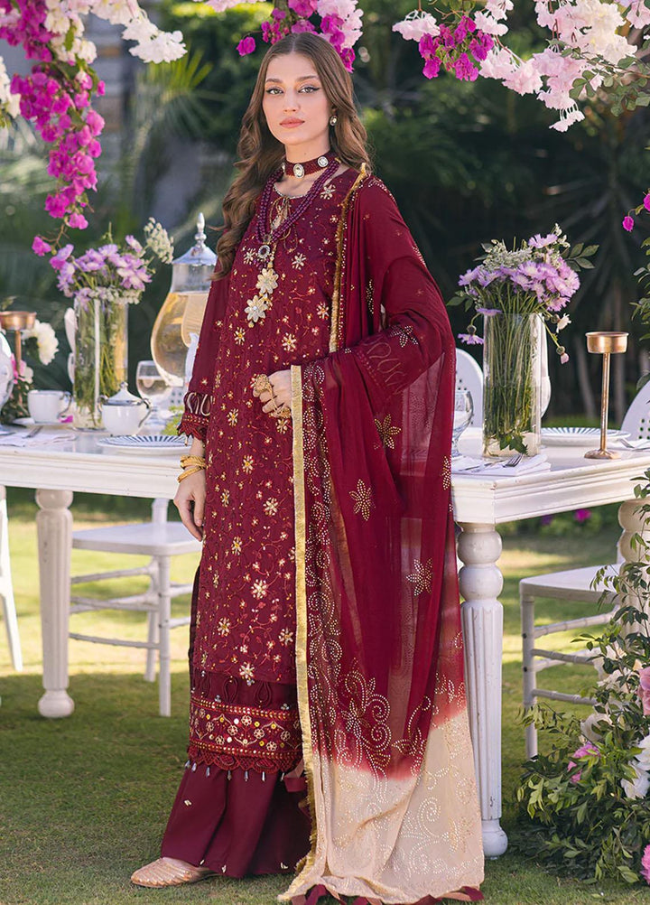 Oznur Mukesh By Salitex Embroidered Lawn Suits Unstitched 3 Piece ST23O WK-01087BUT - Festive Collection