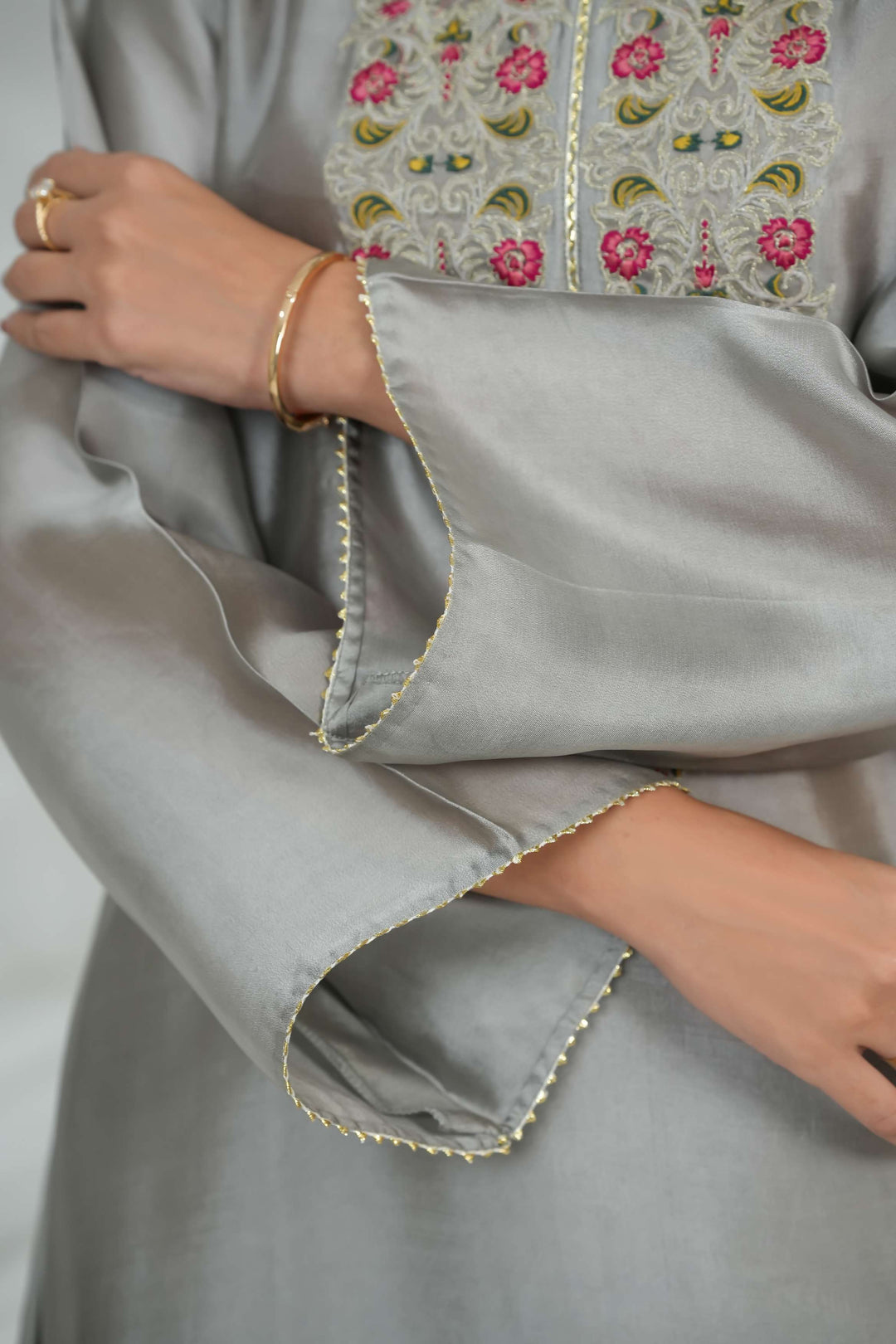 Silcot Pret Embroidered Silk Ensemble Noor Elan - Winter Collection