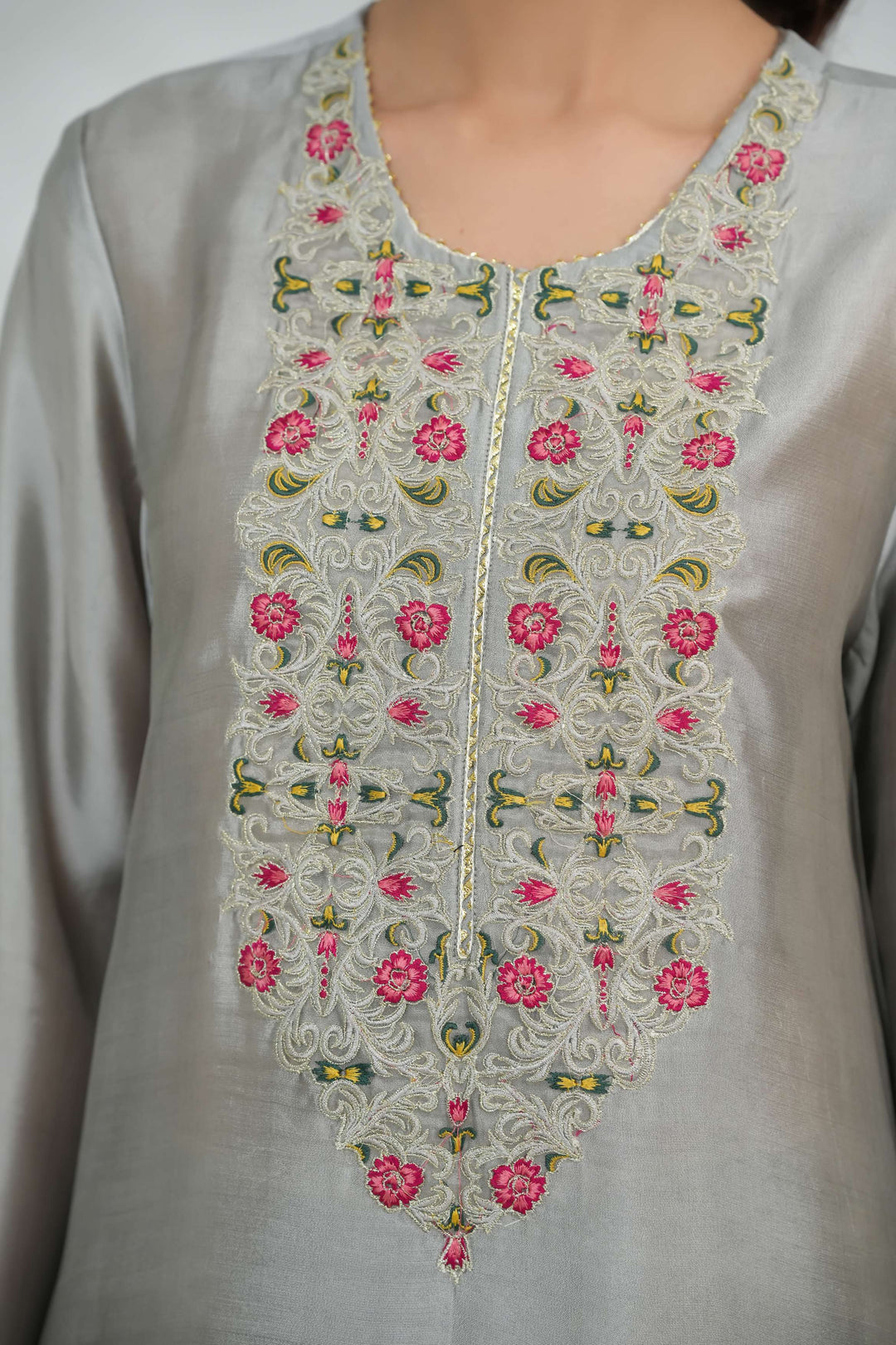 Silcot Pret Embroidered Silk Ensemble Noor Elan - Winter Collection