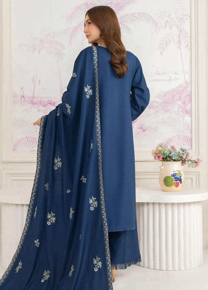 Panache Apparel Pret Embroidered Linen 3 Piece Suit Frosted Dew