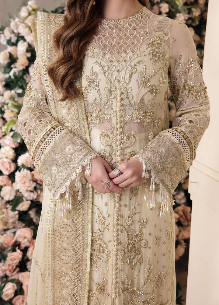 Panache By Saad Shaikh Embroidered Chiffon Suits Unstitched 4 Piece SSK24P Noor-e-Jaan - Luxury Collection