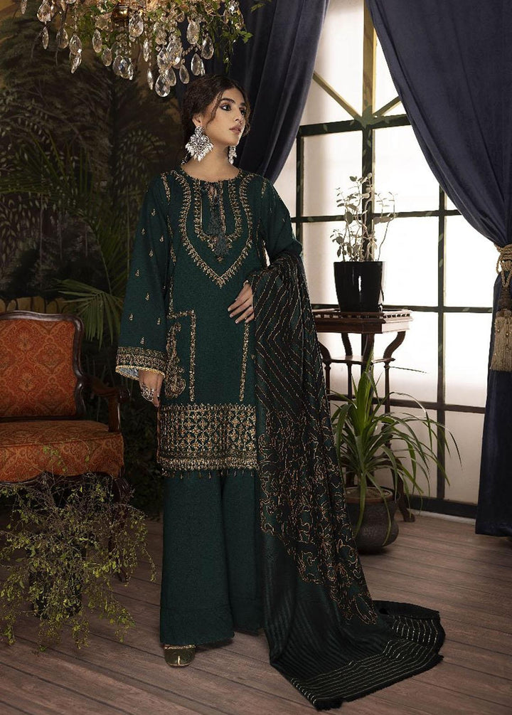 Panchii Ghar By Puri Fabrics Embroidered Leather Peach Suits Unstitched 3 Piece PCH22PG 03 - Winter Collection