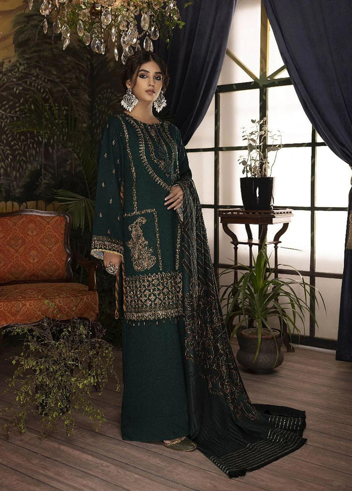 Panchii Ghar By Puri Fabrics Embroidered Leather Peach Suits Unstitched 3 Piece PCH22PG 03 - Winter Collection