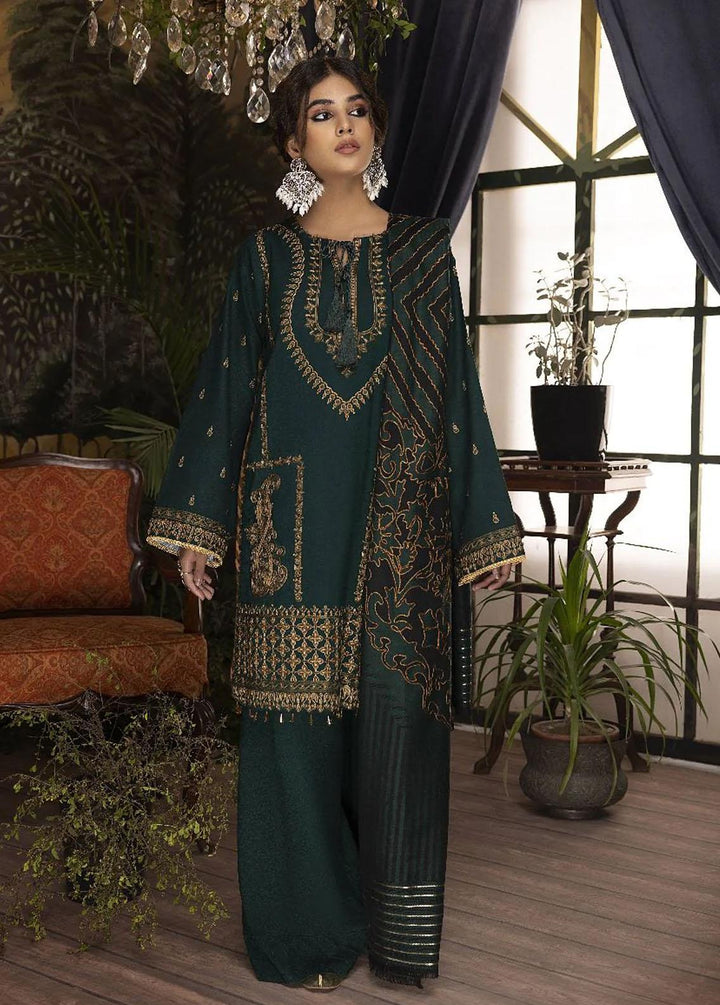 Panchii Ghar By Puri Fabrics Embroidered Leather Peach Suits Unstitched 3 Piece PCH22PG 03 - Winter Collection