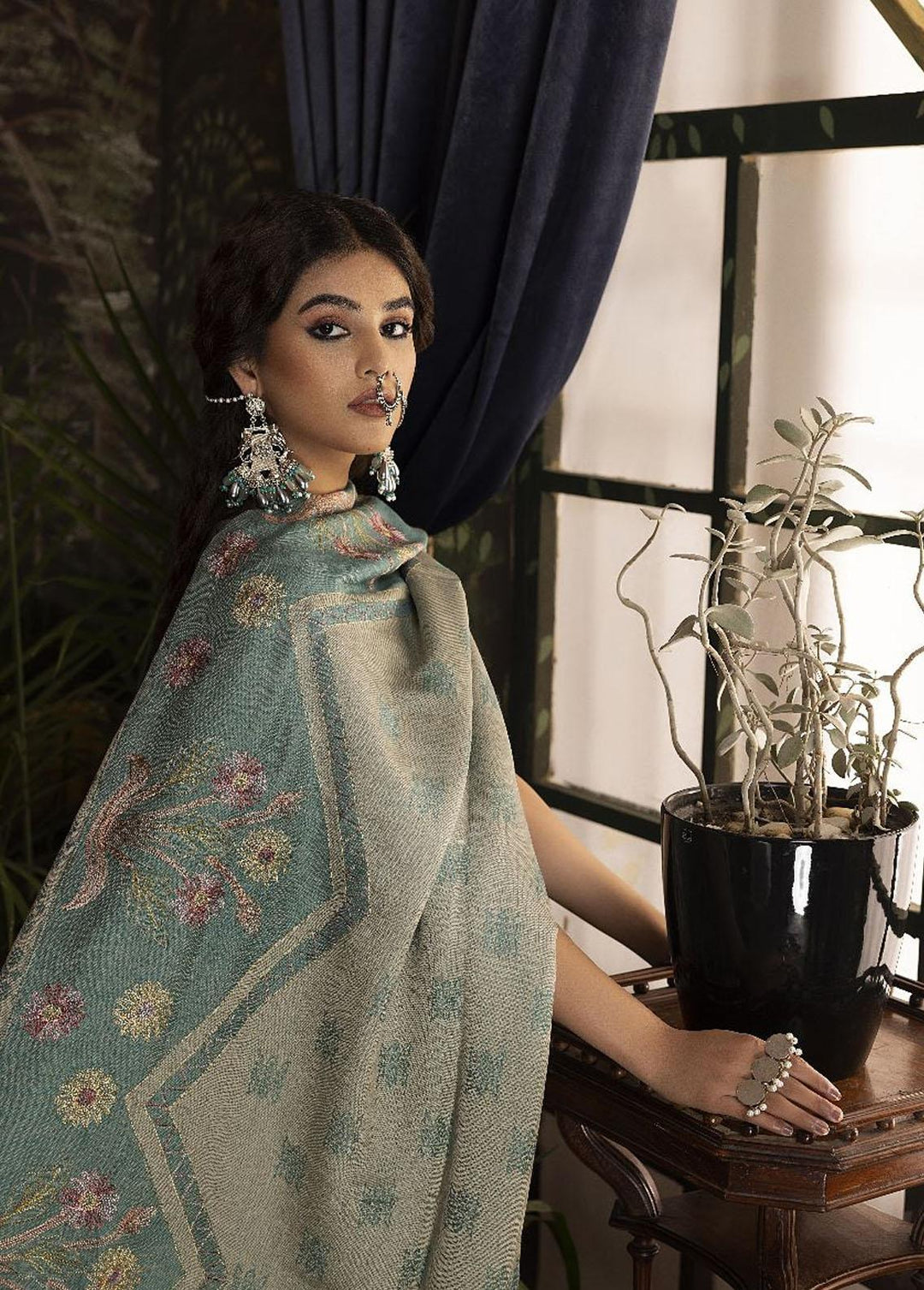 Panchii Ghar By Puri Fabrics Embroidered Leather Peach Suits Unstitched 3 Piece PCH22PG 05 - Winter Collection