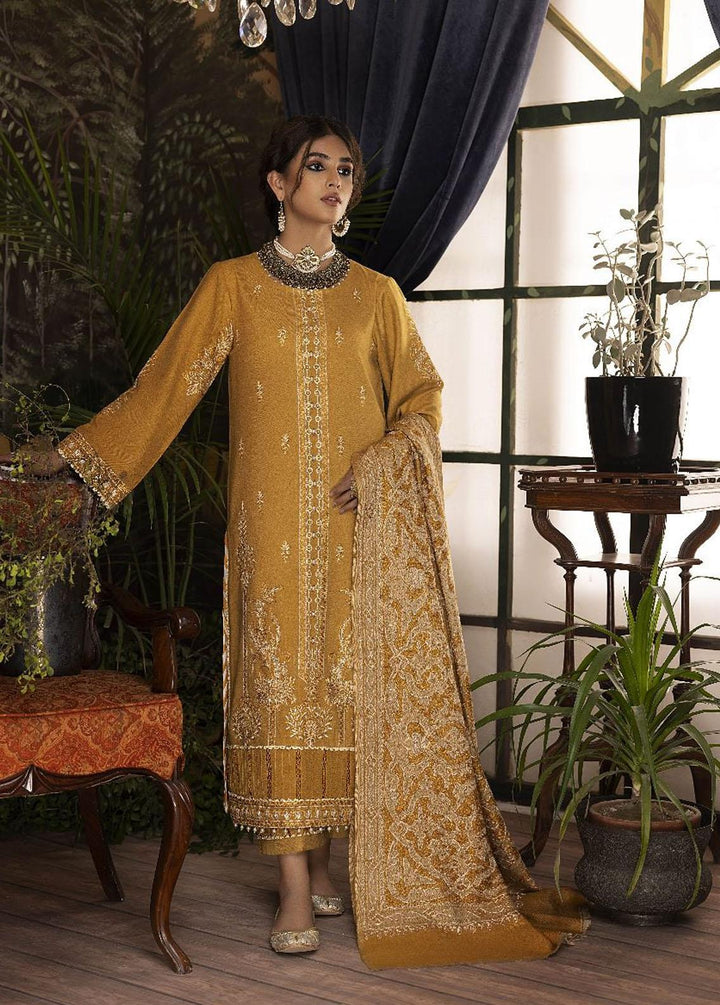 Panchii Ghar By Puri Fabrics Embroidered Leather Peach Suits Unstitched 3 Piece PCH22PG 09 - Winter Collection