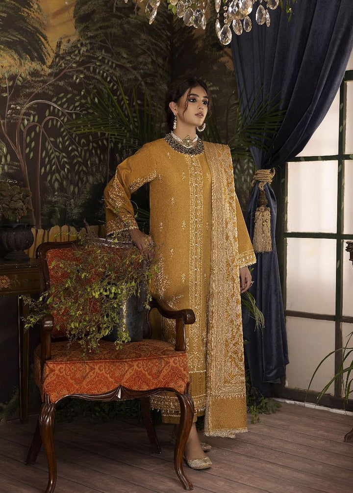 Panchii Ghar By Puri Fabrics Embroidered Leather Peach Suits Unstitched 3 Piece PCH22PG 09 - Winter Collection