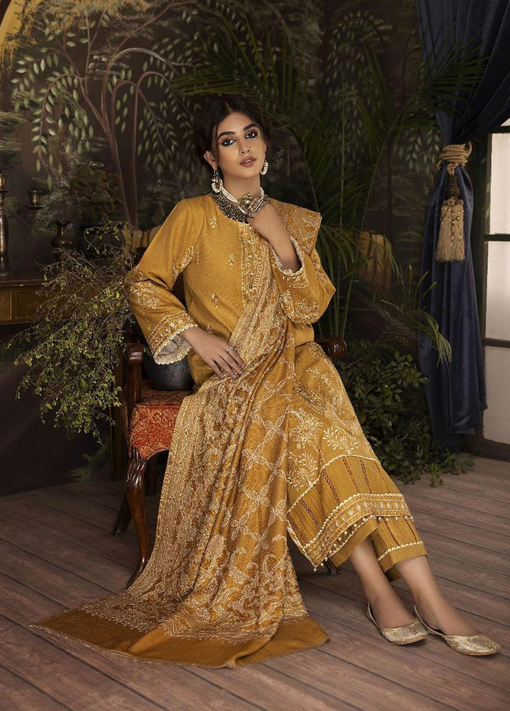 Panchii Ghar By Puri Fabrics Embroidered Leather Peach Suits Unstitched 3 Piece PCH22PG 09 - Winter Collection