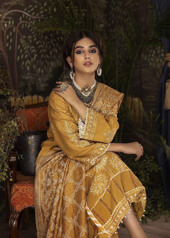 Panchii Ghar By Puri Fabrics Embroidered Leather Peach Suits Unstitched 3 Piece PCH22PG 09 - Winter Collection