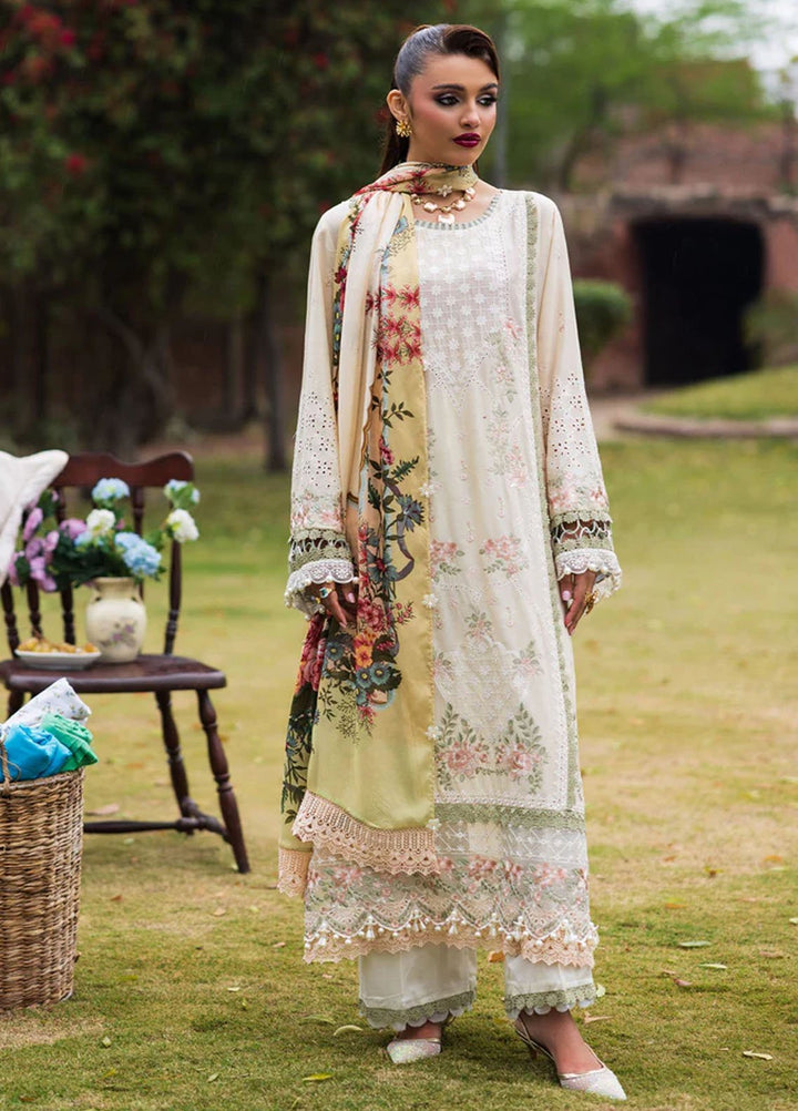 Paras by Pasha Pret Embroidered Lawn 3 Piece Suit PR-11 Snowdrop Bloom