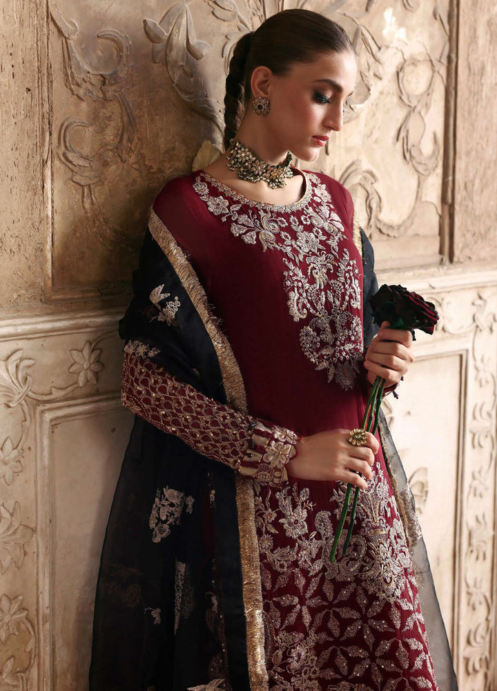 Parishay Embroidered Chiffon Suits Unstitched 3 Piece PRS25JP D-04 JRA - 04 - Formals Collection