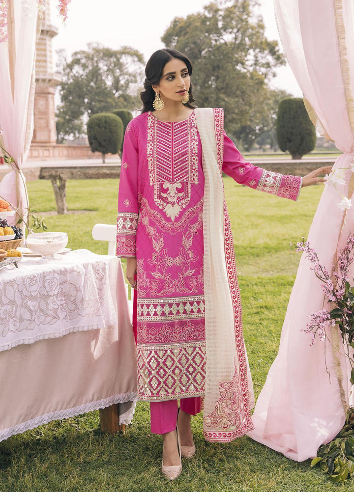 Parishay Embroidered Lawn Suits Unstitched 3 Piece PRS22FE Tahira - Festive Collection