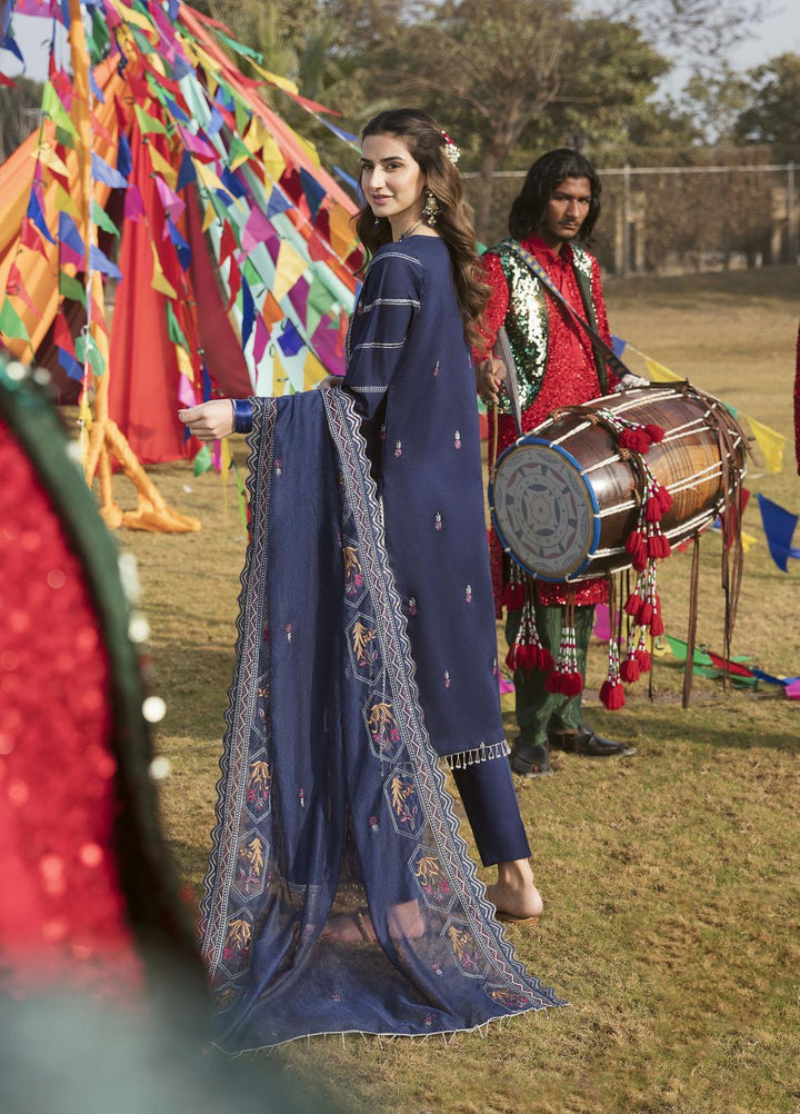 Parishay Luxury Pret Embroidered Lawn 3 Piece Dress PR23LLP D-07