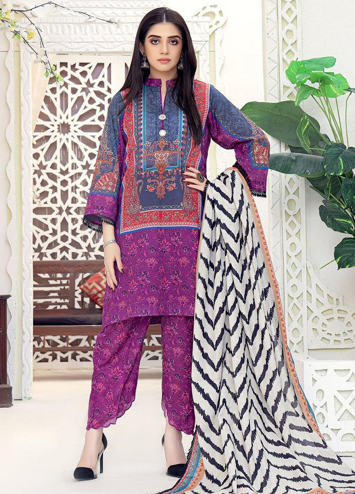 Parishey By Khas Printed Lawn Suits Unstitched 3 Piece KHS23P KLA-1647 - Summer Collection