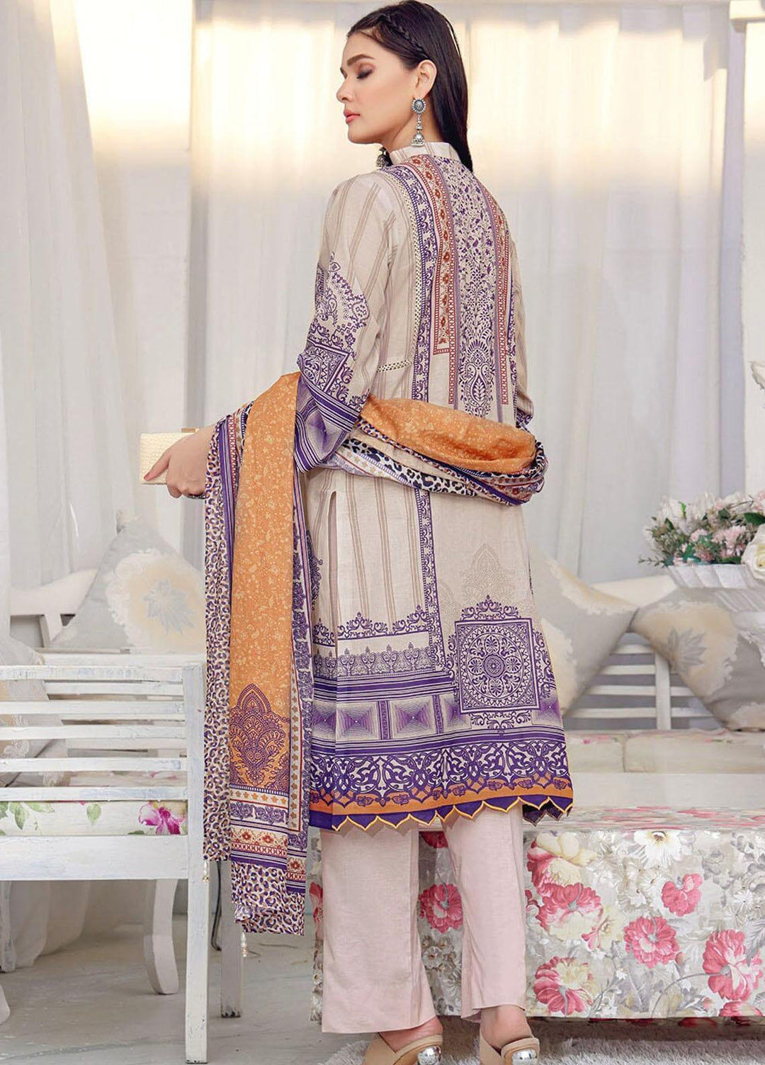 Parishey By Khas Printed Lawn Suits Unstitched 3 Piece KHS23P KLA-1652 - Summer Collection