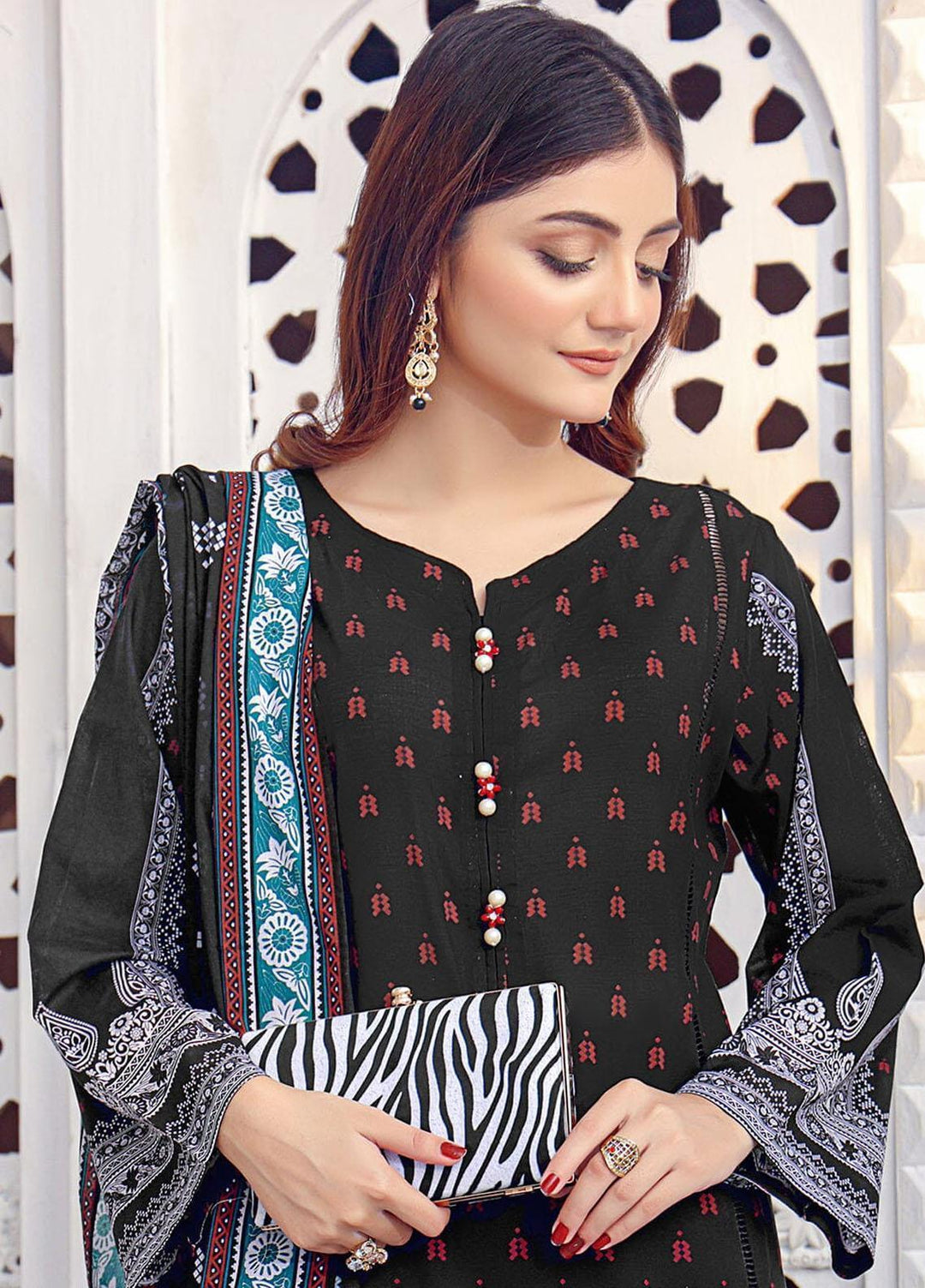 Parishey By Khas Printed Lawn Suits Unstitched 3 Piece KHS23P KLA-1655 - Summer Collection