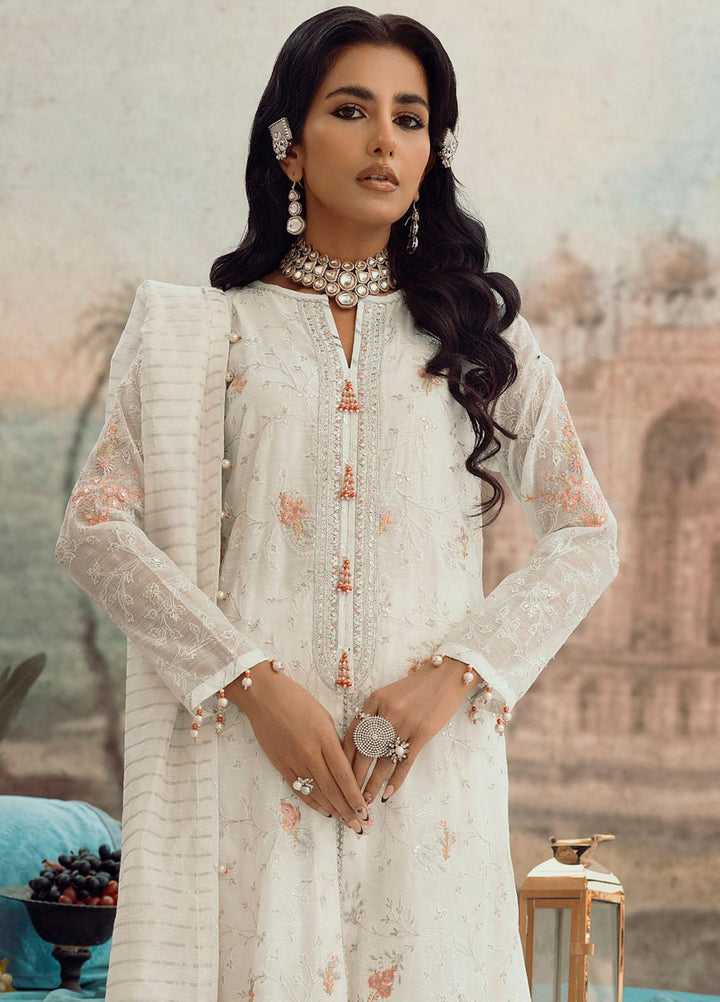 Parizah By Gul Ahmed Embroidered Cotton Suits Unstitched 4 Piece GA23PZ PRW32008 - Luxury Wedding Collection