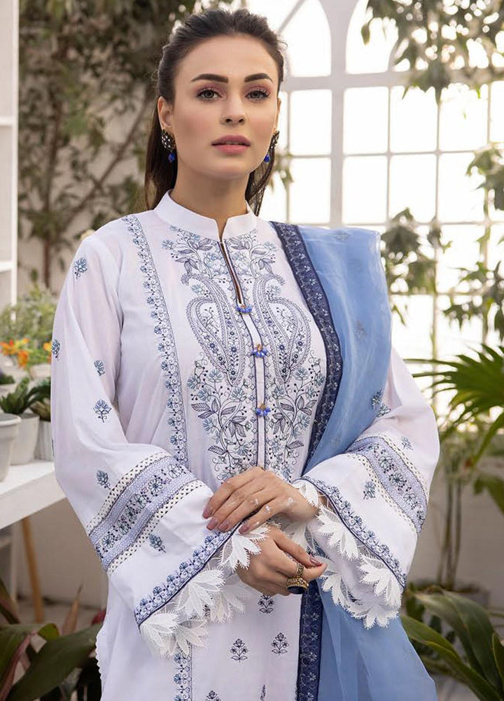 Pearl Executive By Riaz Arts Embroidered Lawn Suits Unstitched 3 Piece RA23PE D2 - Summer Collection