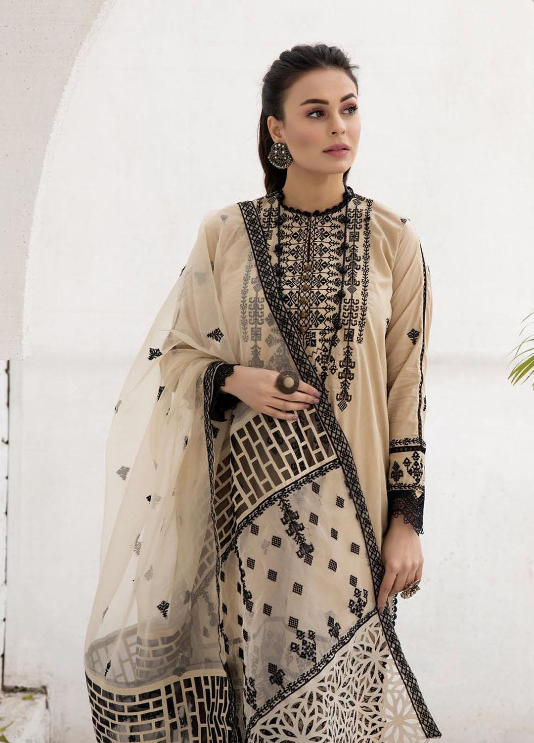 Pearl Executive By Riaz Arts Embroidered Lawn Suits Unstitched 3 Piece RA23PE D4 - Summer Collection