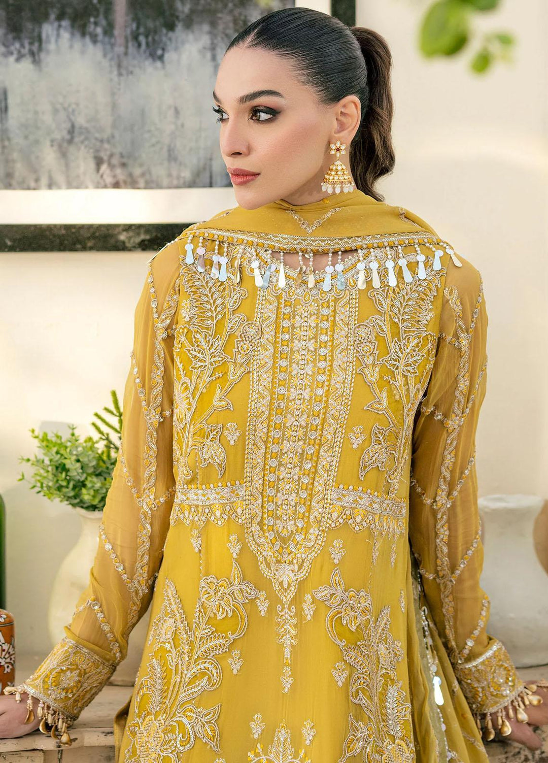 Peyam By Shamrock Premium Embroidered Chiffon Suits Unstitched 3 Piece SRK23P SFD-0091 Rajiya - Formal Collection