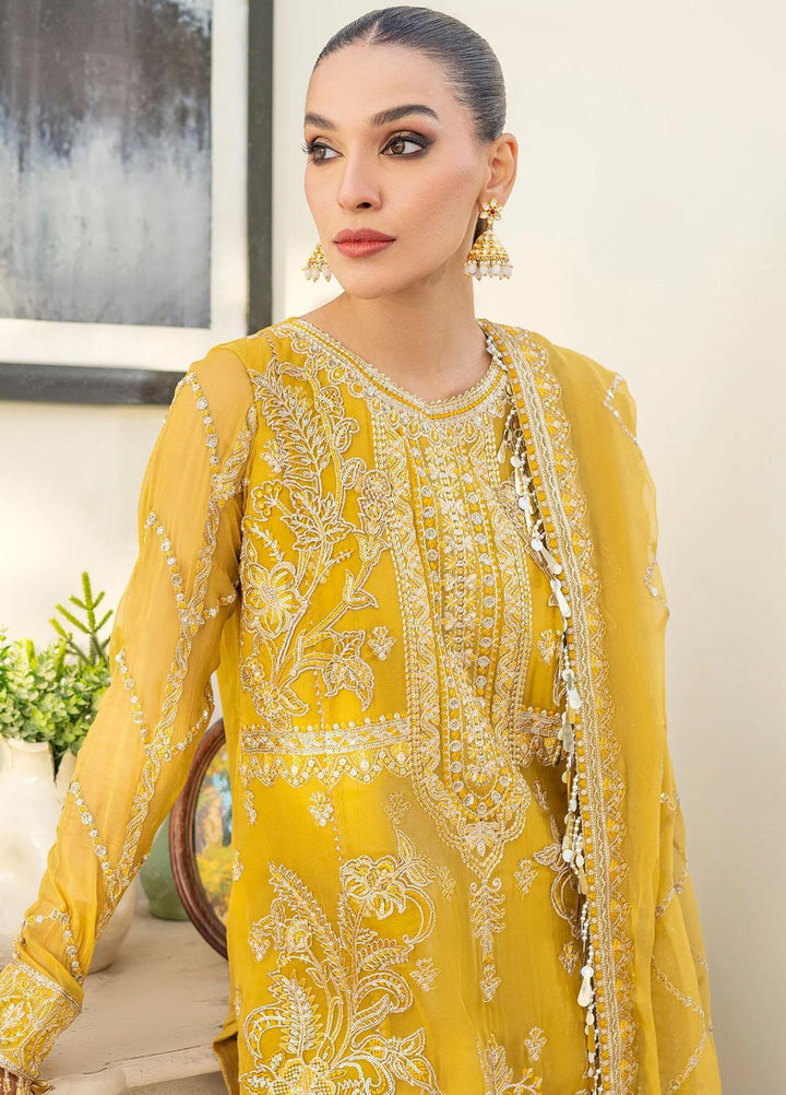 Peyam By Shamrock Premium Embroidered Chiffon Suits Unstitched 3 Piece SRK23P SFD-0091 Rajiya - Formal Collection