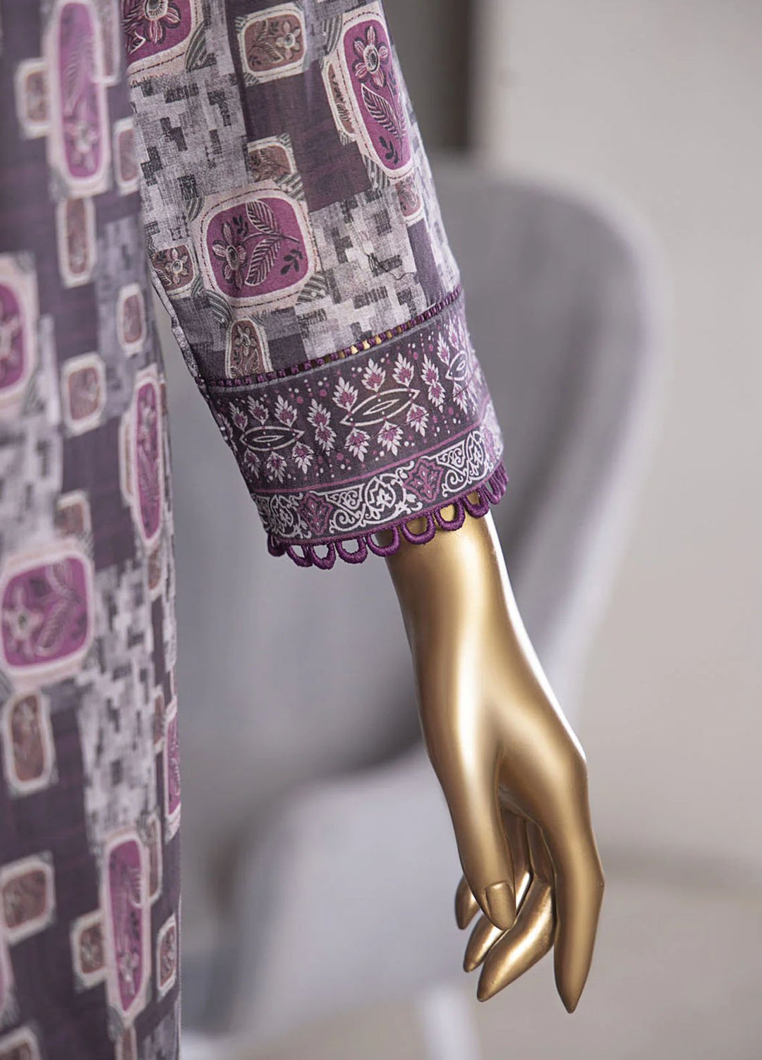 Platinuim Print by HZ Textiles Digital Printed Lawn Suits Unstitched 3 Piece HZ25PDP PPC-401 - Summer Collection