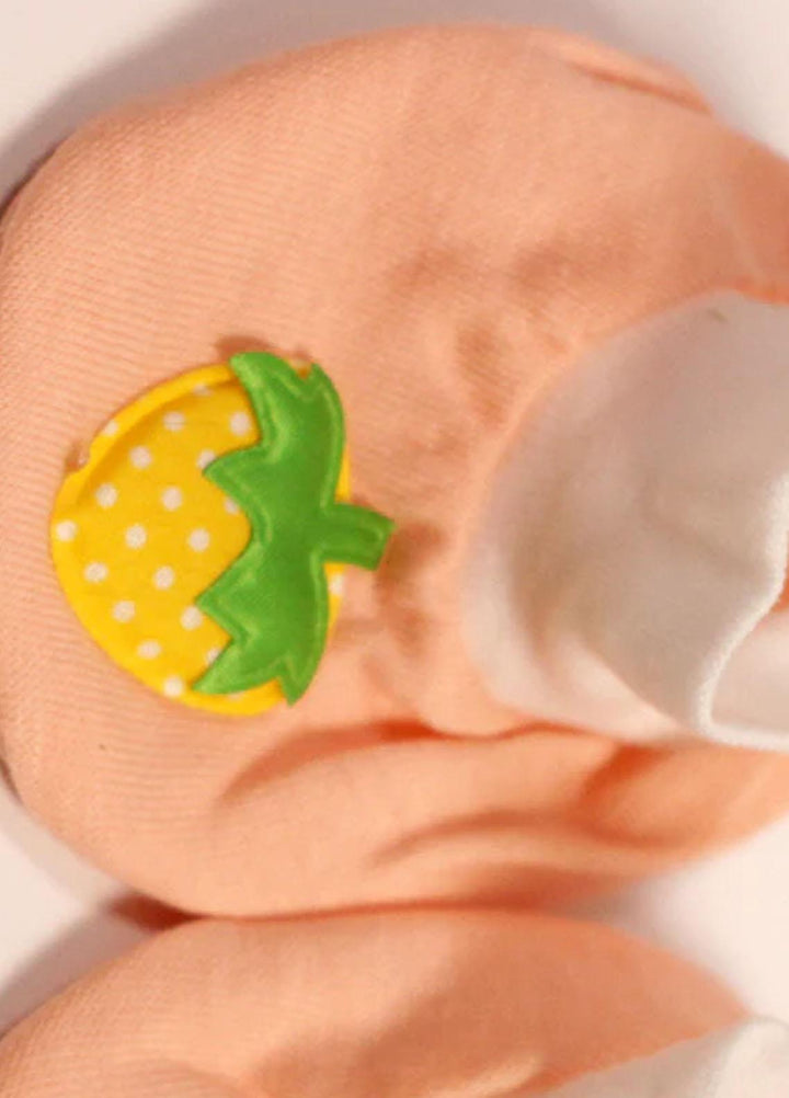 Plush Mink    Baby Socks Mom's Hug - Peach - Baby Product