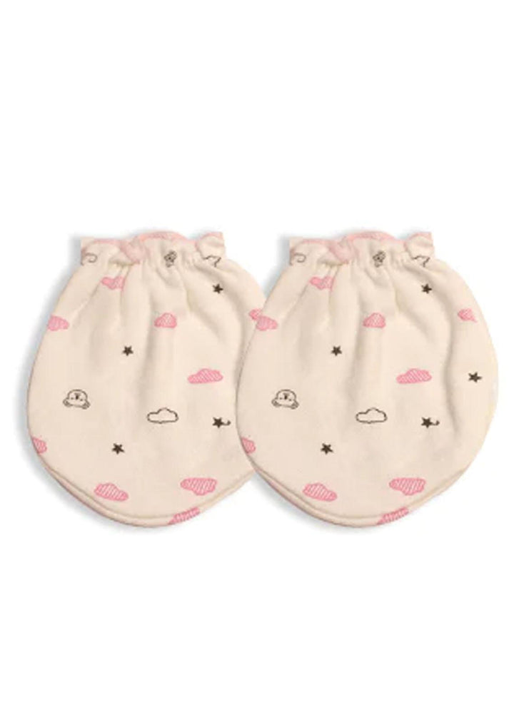Plush Mink    Baby Hand Mittens Mom's Hug - Pink Sky - Baby Product