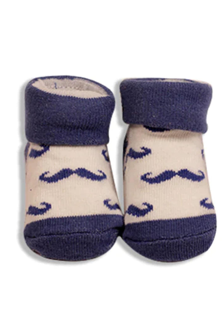 Plush Mink    Booties for Newborn Baby - Blue - Baby Product