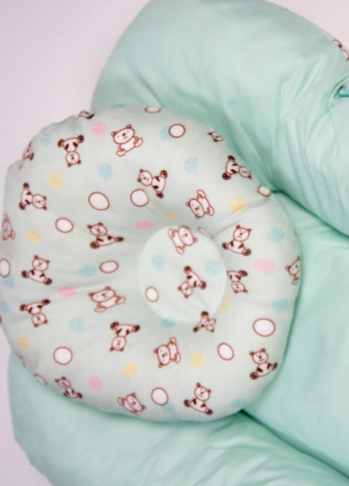 Plush Mink    Mom's Hug 2pcs Carrier Luxury Set  - Green Color - Baby Product