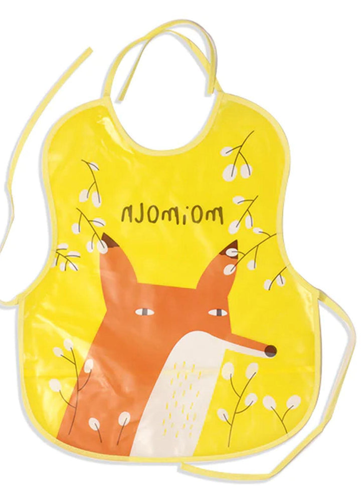 Plush Mink    Plastic Baby Bib - Mom's Hug- Yellow - Baby Product