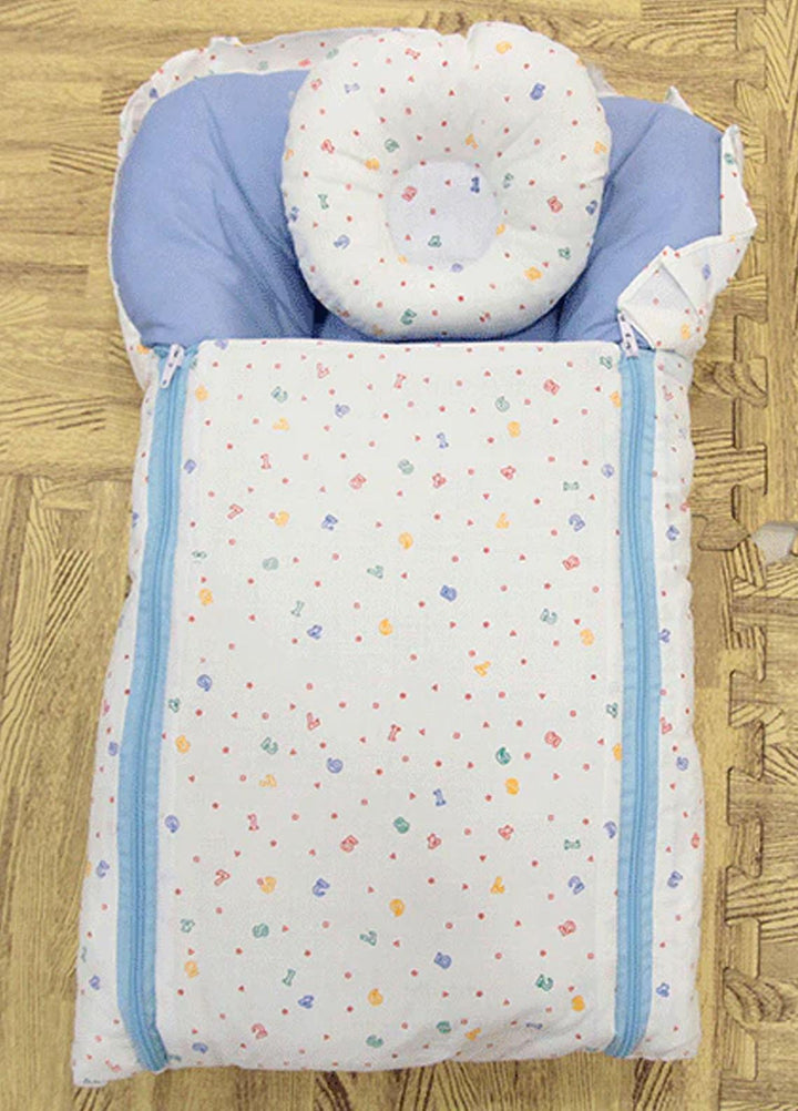 Plush Mink    Mom's Hug 2pc Carrier Set Blue - Baby Product