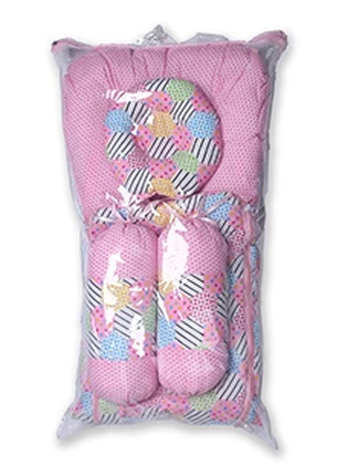 Plush Mink    Peekaboo Carrier 4 Piece Set Includes 02 Bolster - Pink Color - Baby Product