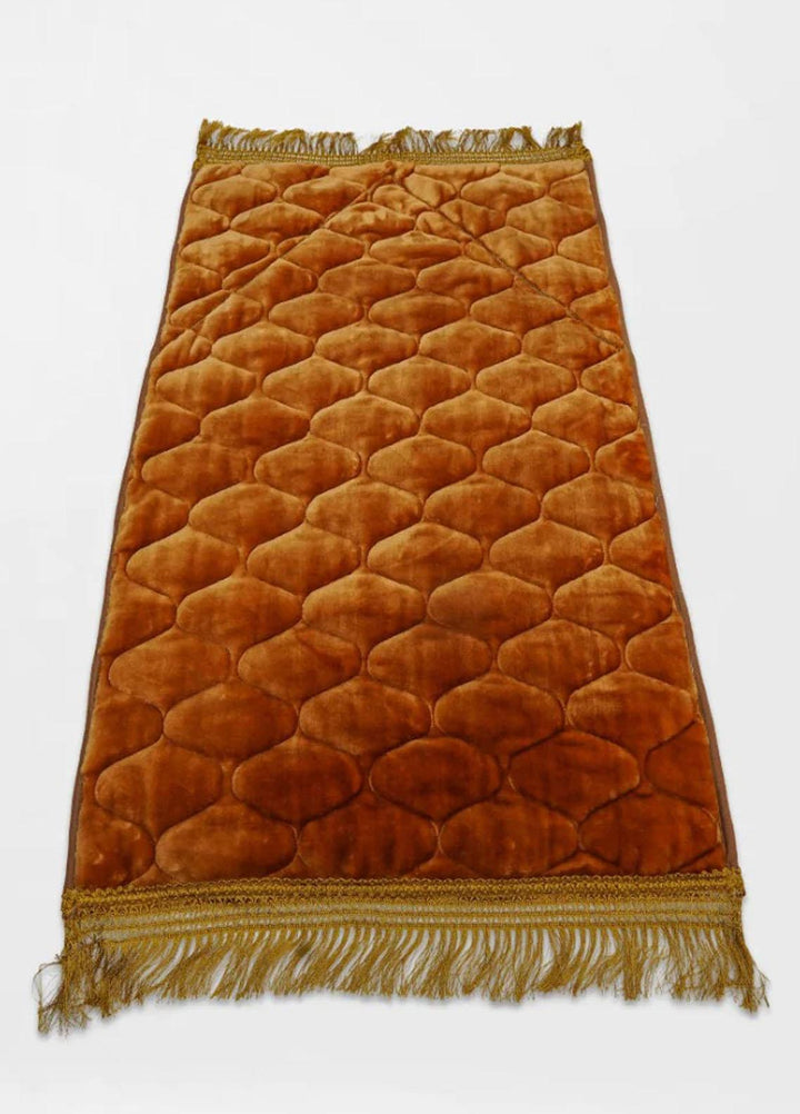 Plush Mink    Bandagi Prayer Mat Foam- Golden - Prayer Mats