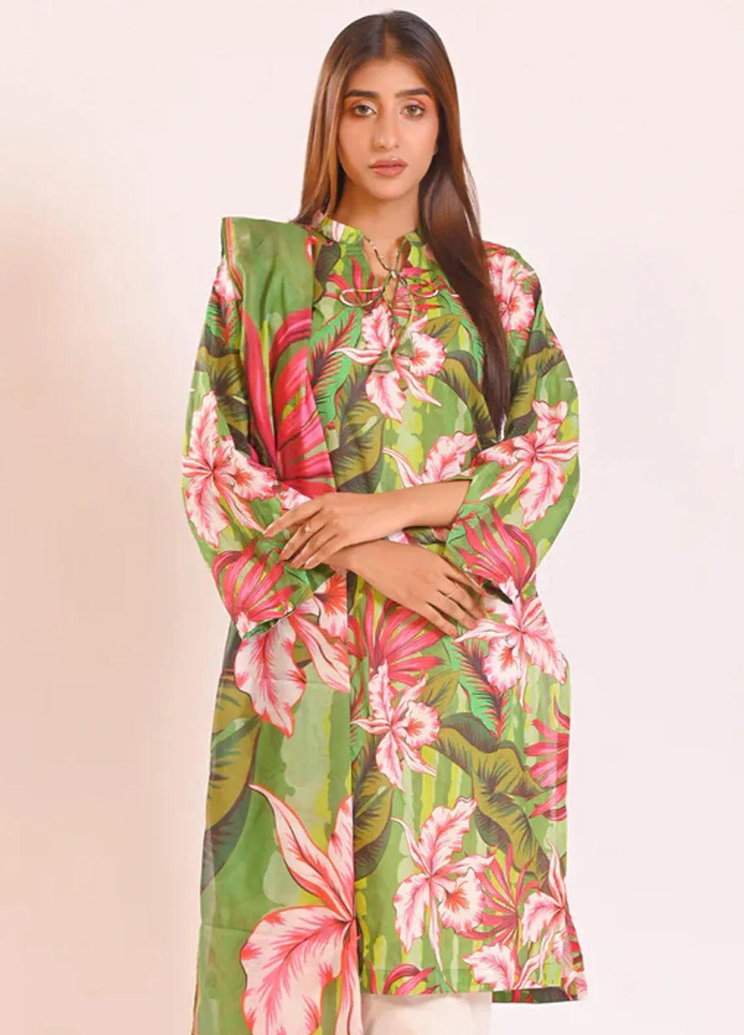 Popular Style Printed Lawn Suits Unstitched 3 Piece PS24L SM11724 - Summer Collection