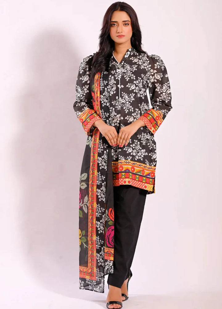 Popular Style Printed Lawn Suits Unstitched 3 Piece PS24L SM11824 - Summer Collection