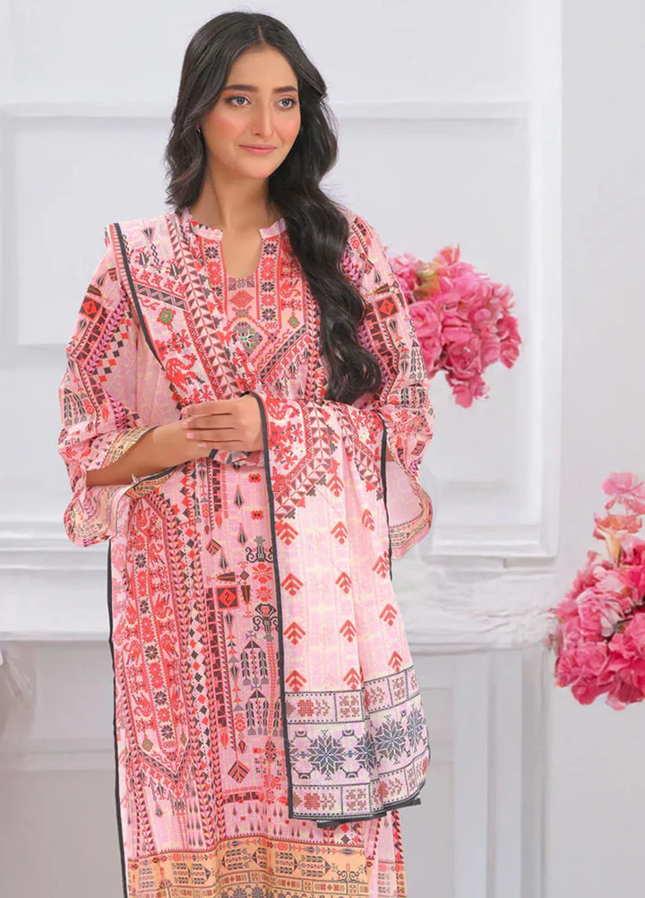 Popular Style Printed Lawn Suits Unstitched 3 Piece PS25UL NEC-147-24 - Summer Collection