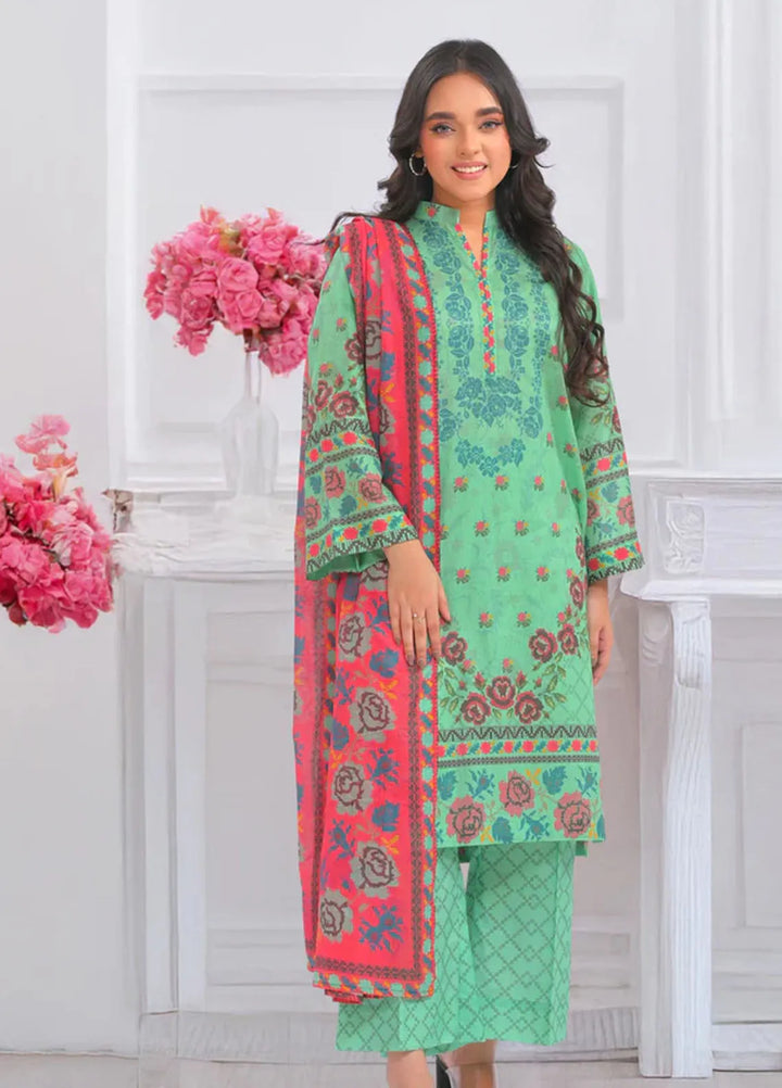 Popular Style Printed Lawn Suits Unstitched 3 Piece PS25UL NEC-150-24 - Summer Collection