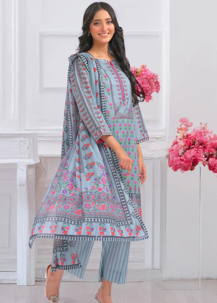Popular Style Printed Lawn Suits Unstitched 3 Piece PS25UL NEC-152-24 - Summer Collection