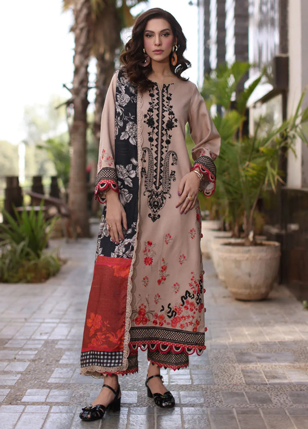 Poshima by Charizma Embroidered Leather Peach Suits Unstitched 3 Piece CRZ24PS PS4-10 - Winter Collection Sanaulla Store Poshima by Charizma Embroidered Leather Peach Suits Unstitched 3 Piece CRZ24PS PS4-10 - Winter Collection Sanaulla Store