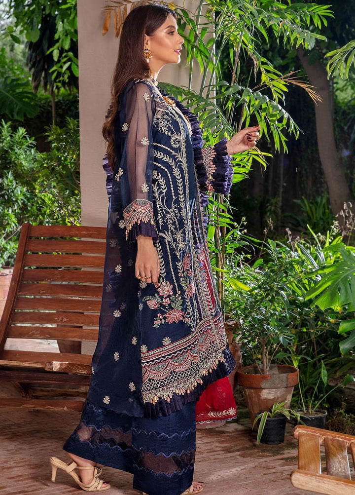 Preesha By Humdum Embroidered Organza Suits Unstitched 3 Piece HD22P 06 - Luxury Collection