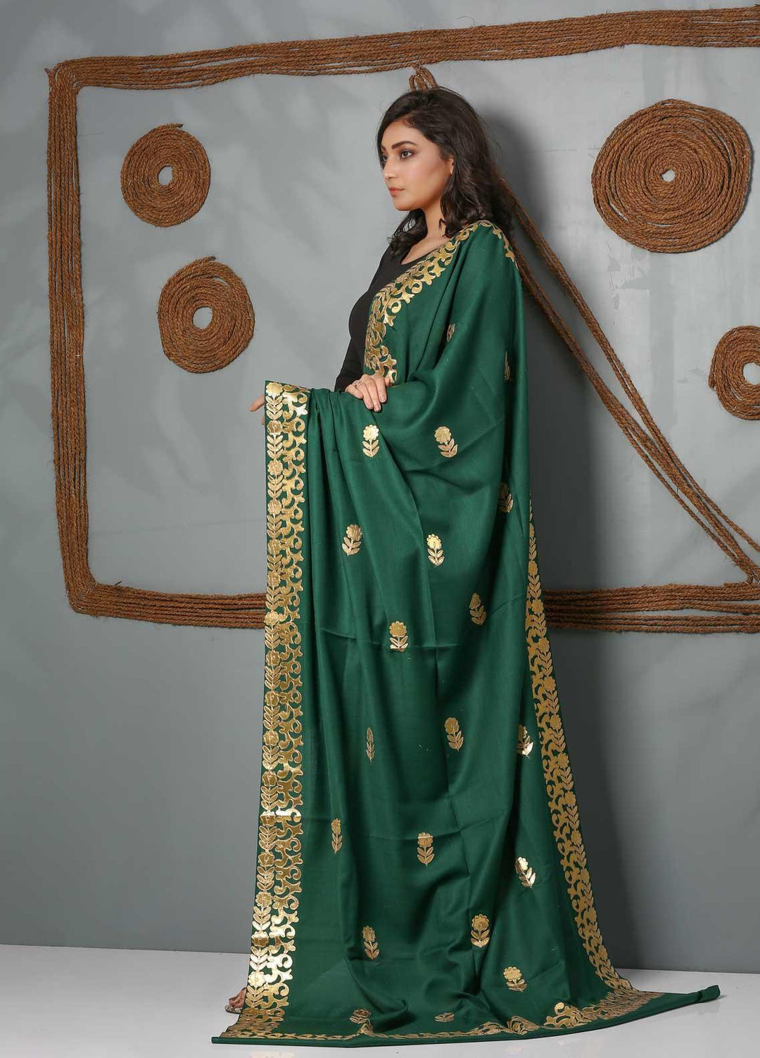 Sanaulla Exclusive Range Embroidered Pashmina  Shawl SU21PS 323967 - Pashmina Shawls