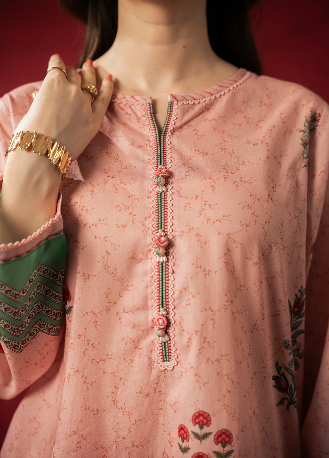 Zoe by Zeen Unstitched Printed Lawn 3 Piece Suit ZN26UZL WFM36608 - Casual Collection
