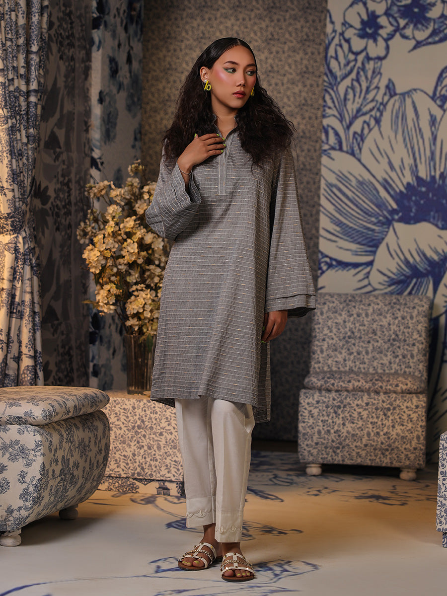 Salitex Women Solids Yarn Dyed 1 Piece Shirt WRTSBA23AL25 - Winter Collection