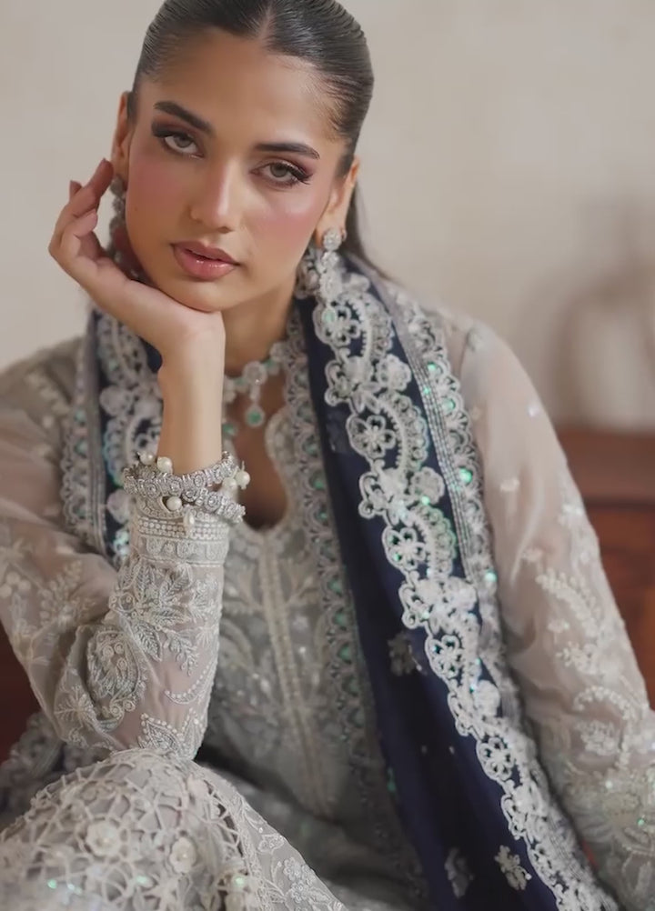 Gulaal Unstitched Embroidered Chiffon 3 Piece Suit GL26ULW Gianna D-52 - Wedding Collection