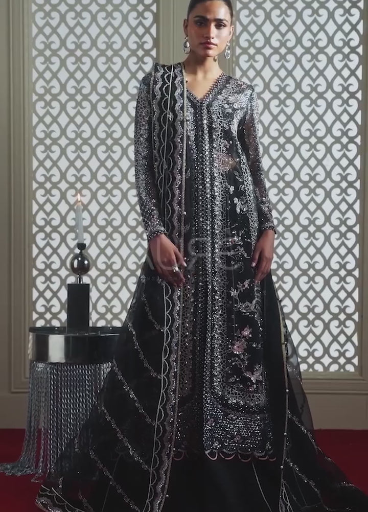Aure by Afrozeh Unstitched Embroidered Organza 3 Piece Suit AF26UAW Magnifique FW01231 - Wedding Collection