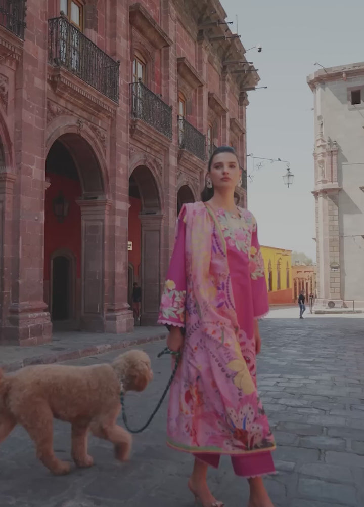 Hemline Odyssey by Mushq Unstitched Embroidered Lawn 3 Piece Suit MU26UHO HUNSS250405 MEREDITH - Summer Collection