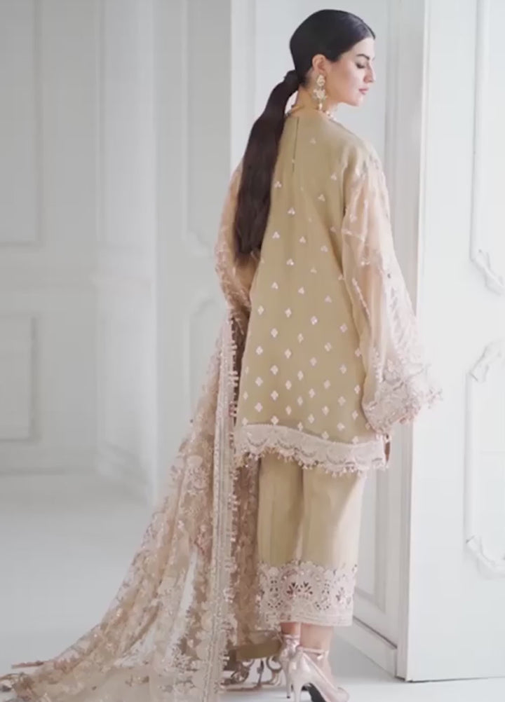 Chantelle by Baroque Unstitched Embroidered Chiffon 3 Piece Suit BQ26UCF CH10-D04 - Festive Collection