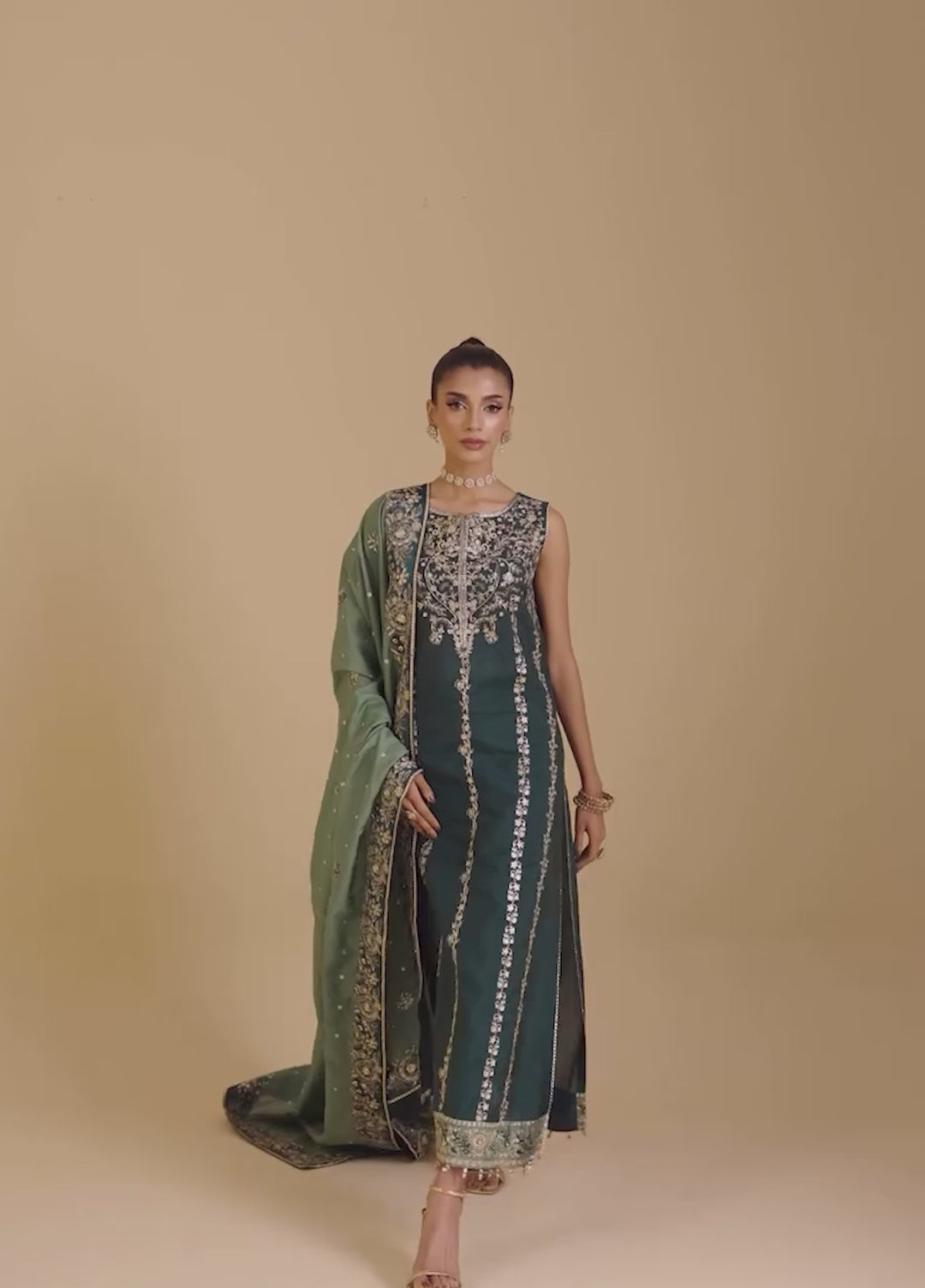 Afsany by Zariya RTW Embroidered Russian Silk 3 Piece Suit AZIN ZB50038 Festive Collection