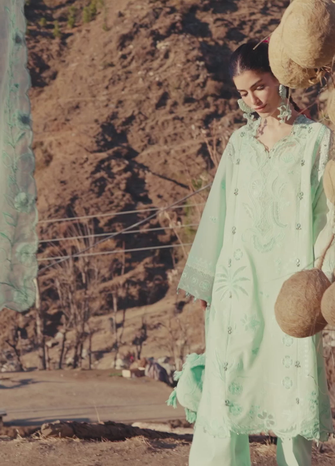Meili by Zaha Unstitched Embroidered Lawn 3 Piece Suit ZK26UML ZL26-09A - Festive Collection